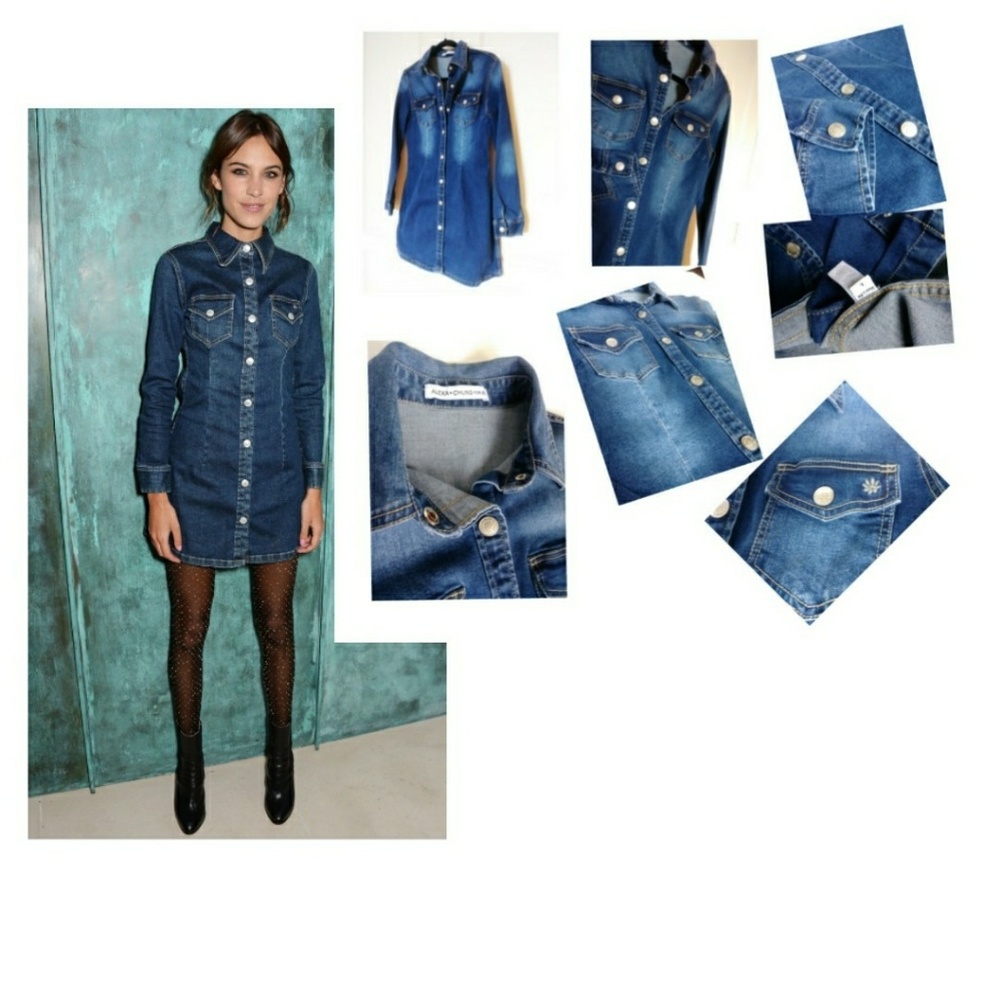Alexa Chung denim dress